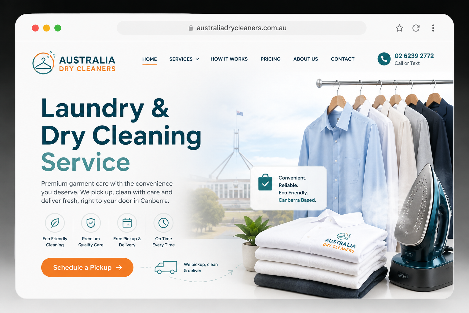 Australia Dry Cleaners Website